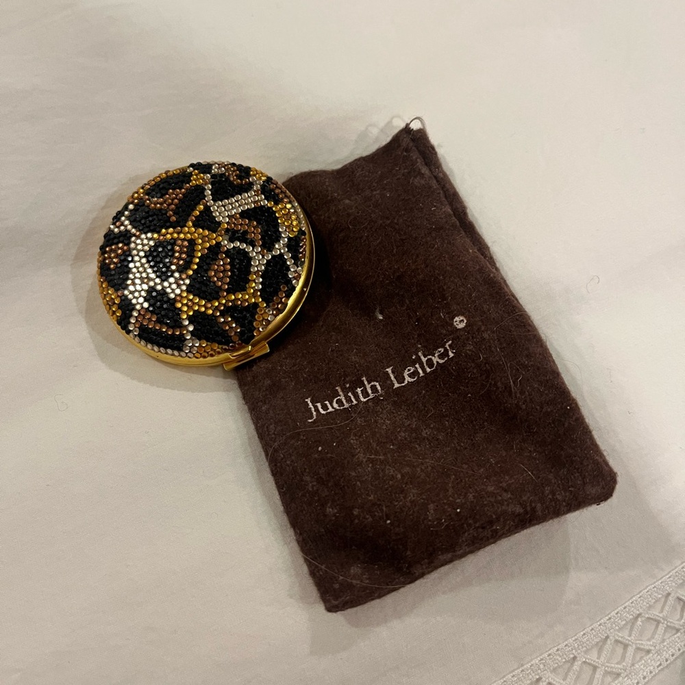 Judith Leiber compact mirror and powder